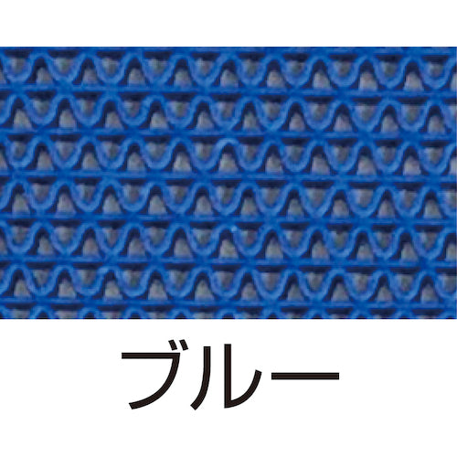 カーボーイ 安全歩行マット 900mmx10m ブルー