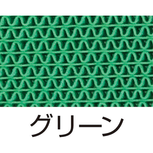 カーボーイ 安全歩行マット 900mmx10m グリーン