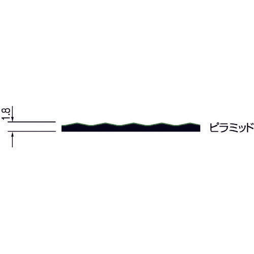 コンドル 床保護シート ニュービニールシート ピラミッド 幅910mm×20m 緑